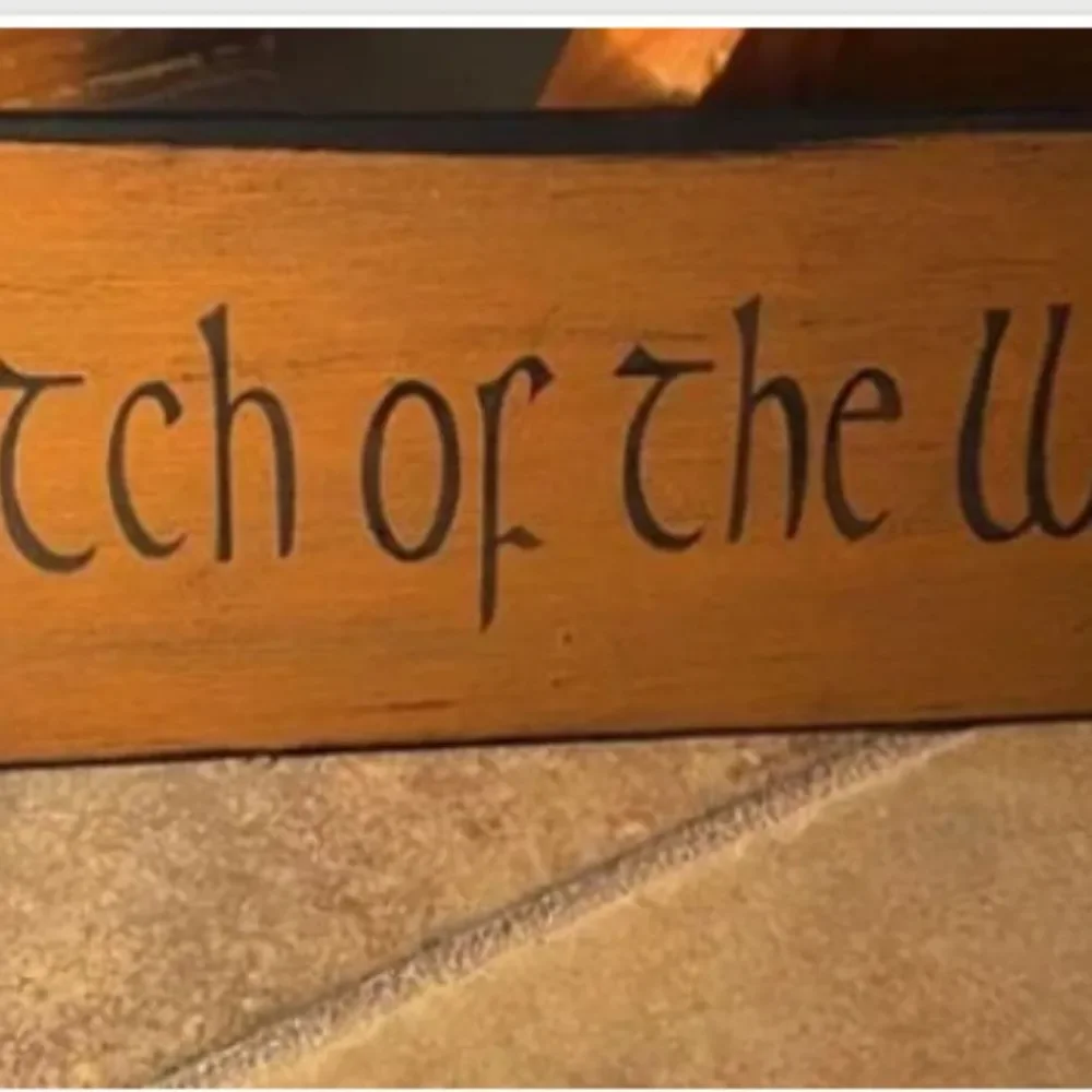 Primitive Witch of the Woods door sign Halloween goth decor witches witchcraft
